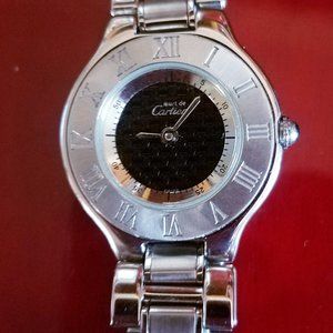 Cartier 'Must de Cartier 21' 1330 Stainless Steel Ladies Watch